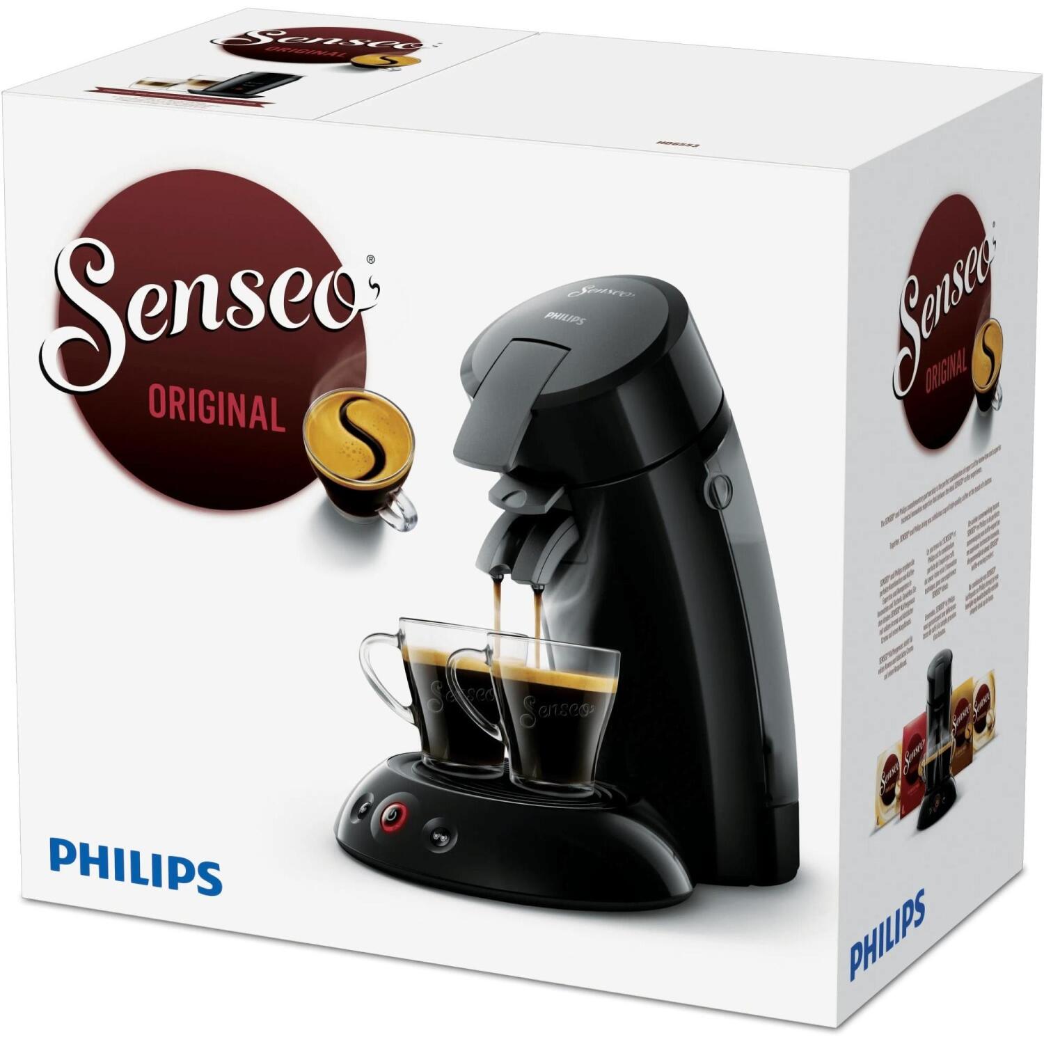 Philips Senseo HD6553/67 кофемашина, 1450W, 0.7L, 2 чашки, 30s, 1 bar, Coffee Boost, Crema Plus, автоотключение (HD6553/67)