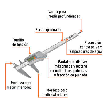 Digitāls bīdmērs 14388 CALDI-6MP Truper (CALDI-6MP)