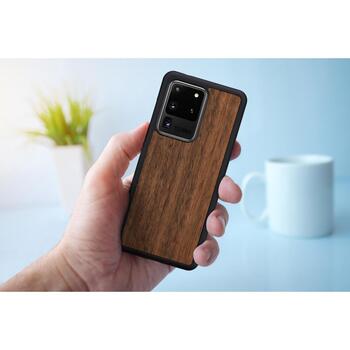 Man&Wood чехол M6720B, коричневый, совместим с Samsung Galaxy S20 Ultra, 6.9 дюйма (M6720B)