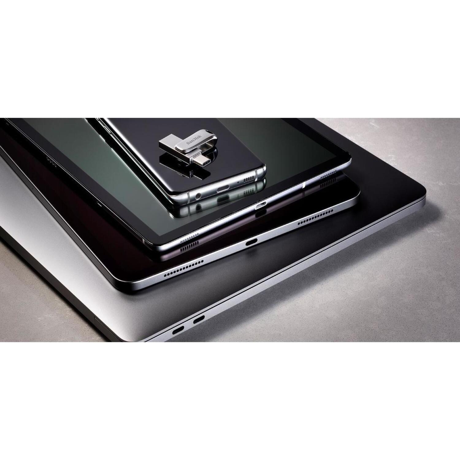 Sandisk Ultra Dual Drive Luxe USB флеш-накопитель SDDDC4-256G-G46, 256 ГБ, 150 МБ/с, 3.2 Gen 1, металлический корпус (SDDDC4-256G-G46)