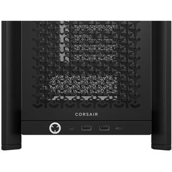 Corsair корпус для ПК FRAME 4000D RS ARGB CC-9011296-WW, Mid-Tower, черный, ATX, 3x120мм ARGB вентилятора, закаленное стекло (CC-9011296-WW)