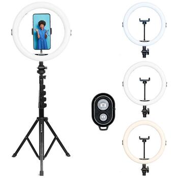 Agfa Photo Кольцевая лампа ARL11XL, ARL11XL, 10W, 28см, 3200-6500K, 120 LED, USB питание, алюминиевый штатив 45-155см (ARL11XL)