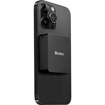 Sandberg 3in1 Magnet Powerbank 421-28, 5000mAh, 15W, 2xUSB-C, магнитное крепление, компактный дизайн (421-28)