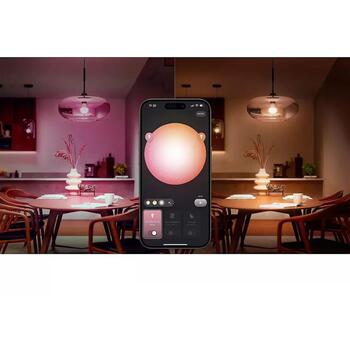 Philips Hue умная лампа 8721103103635, 2 шт, E27, 8 Вт, 806 лм, 2200-6500 K, 16 млн цветов, Bluetooth/Zigbee, Hue мост (8721103103635)