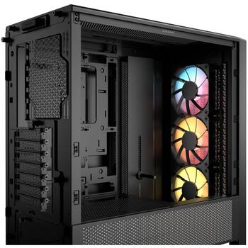 Corsair корпус для ПК FRAME 4000D RS ARGB CC-9011296-WW, Mid-Tower, черный, ATX, 3x120мм ARGB вентилятора, закаленное стекло (CC-9011296-WW)