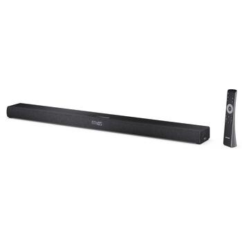 Sharp 2.1ch Ultra-slim Dolby Atmos/DTS Virtual: X skaļrunis ar bezvadu subwooferi HT-SBW320, 360 W, Bluetooth, melns (HT-SBW320)