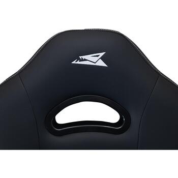 Baracuda Игровое Кресло ABALONE-B/W, 42-52см, 130кг, 5-лучевая база, черно-белый дизайн, регулируемые подлокотники (ABALONE-B/W)