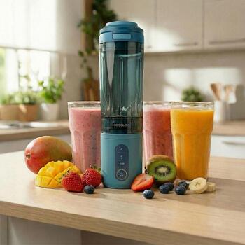 Cecotec Blender Power Titanium Shake2Go A01_EU01_123301, 180 Вт, 11.1 В, 0.6 Л, без BPA, 3 программы, аккумулятор (A01_EU01_123301)