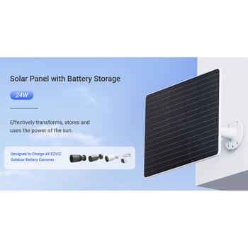 Ezviz CS-PBC24 солнечная панель с power bank 75Wh, 24W, 2xUSB-A, Bluetooth, IP65, 3м кабель (CS-PBC24)