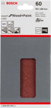 Orbitālajām slīpmašīnām C430 EXPERT FOR WOOD AND PAINT, 2608605303 BOSCH (2608605303)
