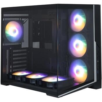 Zalman D40F ATX Mid Tower korpuss, 7x120mm FRGB ventilatori, melns, 410mm VGA, 160mm CPU, ATX/mATX/ITX (D40F BLACK)