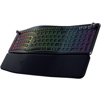 Razer Pro Type Ergo RZ03-05440100-R3M1 клавиатура, беспроводная, Bluetooth, USB-C, QWERTY US, ножнично-мембранный переключатель (RZ03-05440100-R3M1)