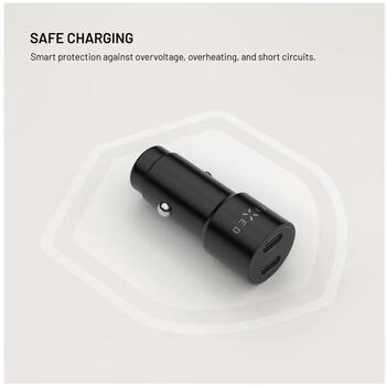 Fixed Dual USB-C Car Charger, 65W, PD 3.0 (FIXCC65-CC-BK)
