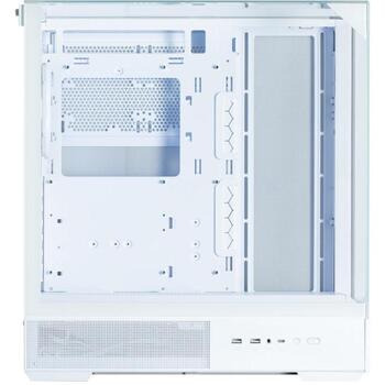 Zalman P40 PRISM PLUS WHITE, ATX Midi Tower korpuss, 3x120mm ARGB ventilatori, balts, 4mm rūdīts stikls, USB 3.0, USB-C (P40 PRISM PLUS WHITE)