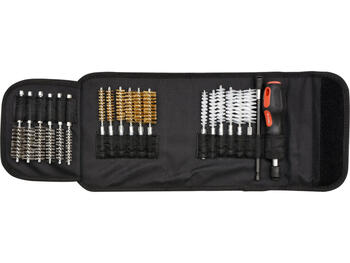 Yato Instrumentu komplekts YT-08195, 150mm, 9mm, 11mm, 13mm, 15mm, 17mm, 19mm, sešstūra turētājs, tērauda birste x6 (YT-08195)