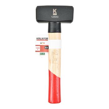 Kreator Kluba āmurs KRTH90202, 1.25kg, 100mm, 43mm, 232mm, FSC koka rokturis, C45 tērauda galva (KRTH90202)