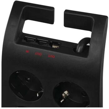 Emos Защита от перенапряжения P54252, 3 м, 1800 Дж, 8 × 2P + PE, 3680 Вт, 16 А, EMI/RFI фильтр, защита от детей (P54252)