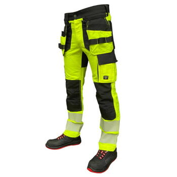 Hi-Vis bikses Uranus Flexpro, 4-virzienos elastīgs, dzeltenas, C52, Pesso, KD135G_C52 (KD135G_C52)