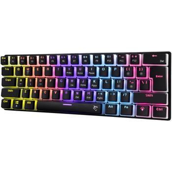 White Shark Mehāniskā tastatūra ASHIKO-2-B-US-BLUE.SW, 61 taustiņi, USB, 1.5m, zili slēdži, apgaismojums (ASHIKO-2-B-US-BLUE.SW)