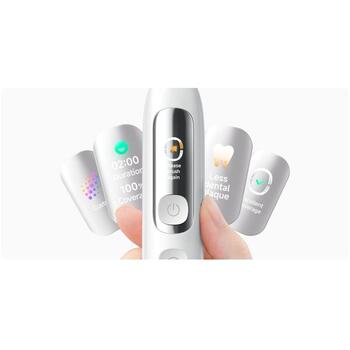 Xiaomi Mijia elektriskā zobu birste MES613 Pro BHR094ZEU, 5 W, 5 V, 2600 mAh, IPX8, USB-C, Bluetooth 5.4 LE, balta, 2 galviņas (BHR094ZEU)