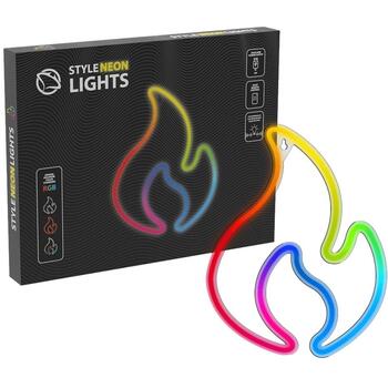 Manta Neona gaisma SNL58RGB, 5W, 5V, 2m strāvas vads, 16 krāsas, bezvadu tālvadība, spilgtuma regulēšana (SNL58RGB)