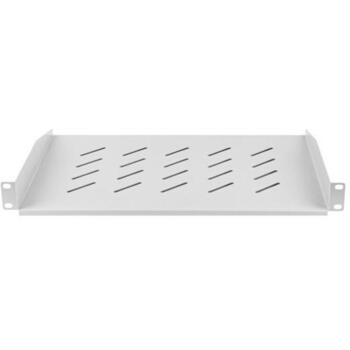 Lanberg полка для шкафов 19'' 450/600/800/1000mm 1U AK-1008-S, 483x315mm, 20kg, серый, универсальная полка (AK-1008-S)