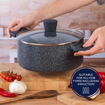 Russell Hobbs Набор кастрюль RH02818EU7, 5 шт., 1.2-2.1 л, 160-240 мм, алюминий, антипригарное, подходит для всех плит (RH02818EU7)
