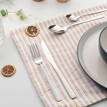 Russell Hobbs Набор столовых приборов RH03225EU7, 12 ножей, 12 вилок, 12 столовых ложек, 12 чайных ложек, серебристый (RH03225EU7)