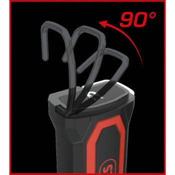 Kstools UltimateBEAM портативный фонарь 150.4610, 1100лм, 6000K, IP65, IK09, 2600мАч, USB-C, магнит, крюк (150.4610)