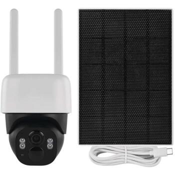 Emos уличная камера IP-1200 WASP H4067, 5MPx, 9 200 mAh, IP44, 135°, ночное видение, двусторонняя связь (H4067)