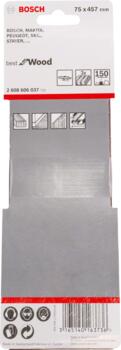 Slīplente kokam 75x457,K150, 3 gab., Lentes slīpmašīnām PRO X440 SLĪPLENTA, 2608606037, BOSCH (2608606037)