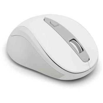 Hama беспроводная оптическая мышь WM-400 001730780000, 1600 DPI, 2.4 ГГц, 10 м, 6 кнопок, USB Type-A, эргономичная, тихая, белая (001730780000)