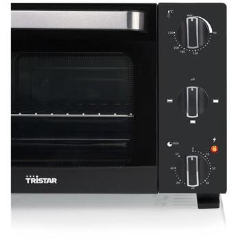 Tristar Mini cepeškrāsns OV-3650, 20L, 1300W, melna, augšējā un apakšējā siltuma funkcija (OV-3650)