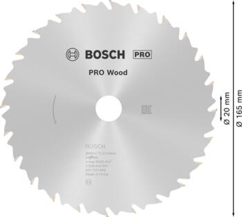 Ripāģa disks 165x20/16mm Speedline Wood Z24, Rokas ripzāģiem PRO WOOD RIPZĀĢA ASMENS, 2608642601, BOSCH (2608642601)