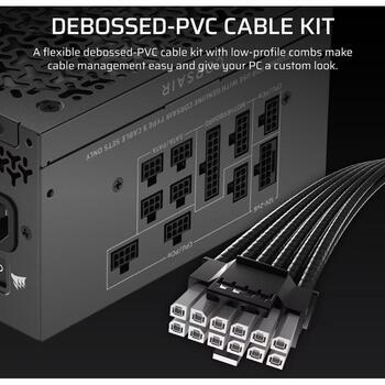 Corsair RM850x SHIFT CP-9020299-EU, 850W, ATX barošanas bloks, pilnībā modulārs, 140mm ventilators, Cybenetics Gold (CP-9020299-EU)