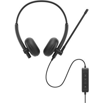 Dell Наушники WH125 520-BBLV, USB Type-A, черный, 20-20kHz, микрофон с держателем, проводное подключение (520-BBLV)