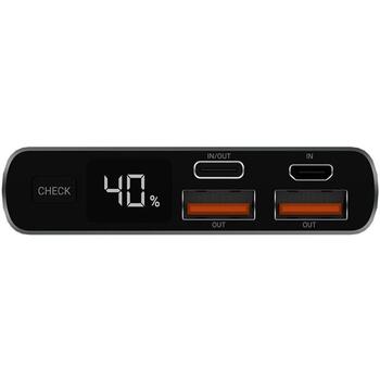 Navitel Lādētājs-akumulators PWR10 AL Silver, 10000mAh 3.7V 37Wh, 22,5W, USB-C 5V 2,6A, 9V 2A, 12V 1,5A, Mikro USB 5V 2A, 9V 2A (PWR10 AL Silver)