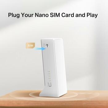 Mercusys беспроводной маршрутизатор MB110-4G 300 Мбит/с, 4G LTE, 2.4 ГГц, 32 устройства, 9 В, 0.85 А, 150 мм (MB110-4G)