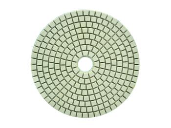 Geko Dimanta pulēšanas disks G78922, 125mm, G1500, slapjai pulēšanai, keramikai, granītam, marmoram, betonam, velcro stiprinājums (G78922)