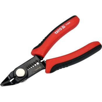 Yato кусачки для проволоки YT-22640, 140мм, 3мм, 0.8-2.6мм², AWG 20-10, 48-54 HRC, сталь 65Mn, ABS, TPR, черненый, оксидированный (YT-22640)