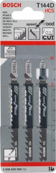 3 figūrzāģa asmeņi T 144 D, Figūrzāģiem FIGŪRZĀĢA ASMENS T 144 D SPEED FOR WOOD, 2608630560, BOSCH (2608630560)