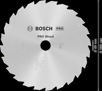 Paneļzāģiem PRO WOOD CORDLESS RIPZĀĢA ASMENS BOSCH 2608837727 (2608837727)