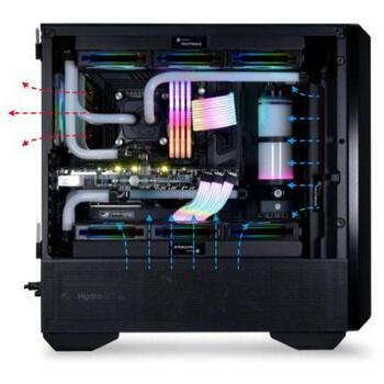 Lian Li Kaste LANCOOL III G99.LAN3RX.00, 4x140mm PWM ventilatori, 12 disku vietas, melna, caurspīdīga (G99.LAN3RX.00)