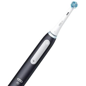 Oral-B elektriskā zobu birste iO3 Matt Black, 1 galviņa, 3 režīmi, litija jonu akumulators, uzlādes bāze, matēts melns (iO3 Matt Black)