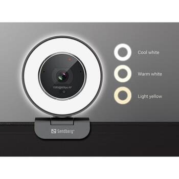 Sandberg Streamer USB веб-камера Pro Elite 134-39, 2560x1440, 60fps, USB 2.0, 2m, черный, автофокус, встроенный микрофон (134-39)