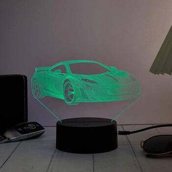 Manta SNL120RGB LED lampa, 3D dekorācija, 5W, 5V, USB-C, 16 krāsas, tālvadība, 2m vads, 3xAA (SNL120RGB)