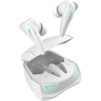 White Shark Беспроводные наушники TITAN-W, 32Ω, 10mm, 3h зарядка, ANC, ENC, Bluetooth 5.3, 121dB, 7h время работы (TITAN-W)