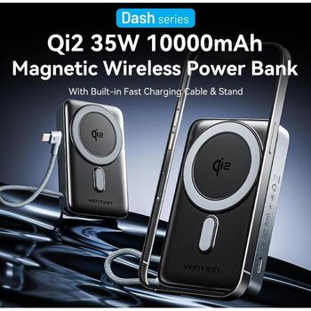 POWER BANK WRL 10000MAH 35W/GREY FKHH0 VENTION (FKHH0)