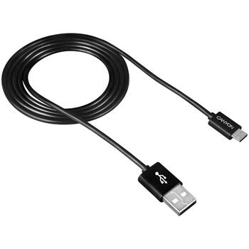 Vads ar Micro USB savienojumu un 1 m garumu Melns CNE-USBM1B CANYON (CNE-USBM1B)