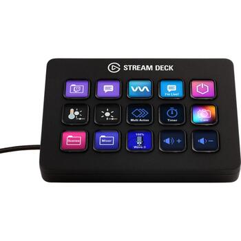 Elgato Клавиатура Stream Deck MK.2 10GBA9901, 15 ЖК-клавиш, USB-C, USB 2.0, черный, программируемые горячие клавиши (10GBA9901)